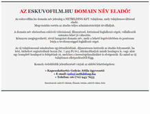 Tablet Screenshot of eskuvofilm.hu